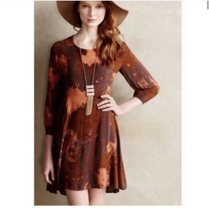 Anthropologie Tina + Jo Dress Burnt Orange